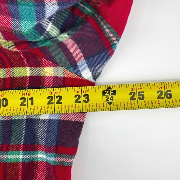 Ralph Lauren Men's Plaid Flannel Button Down Shirt Size L Red Green Blue Yellow - Picture 7 of 8